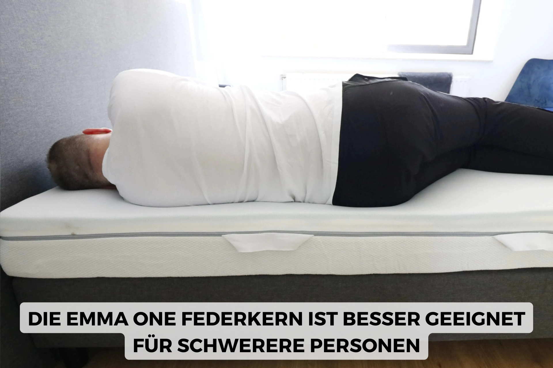 Der Probeschläfer auf der Emma Dynamic